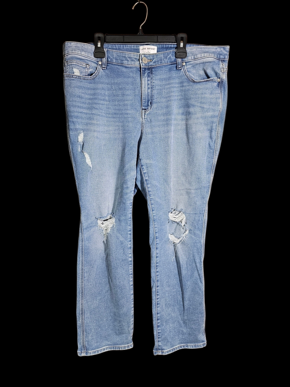 Lane Bryant Light Blue Ripped Boyfriend Jeans